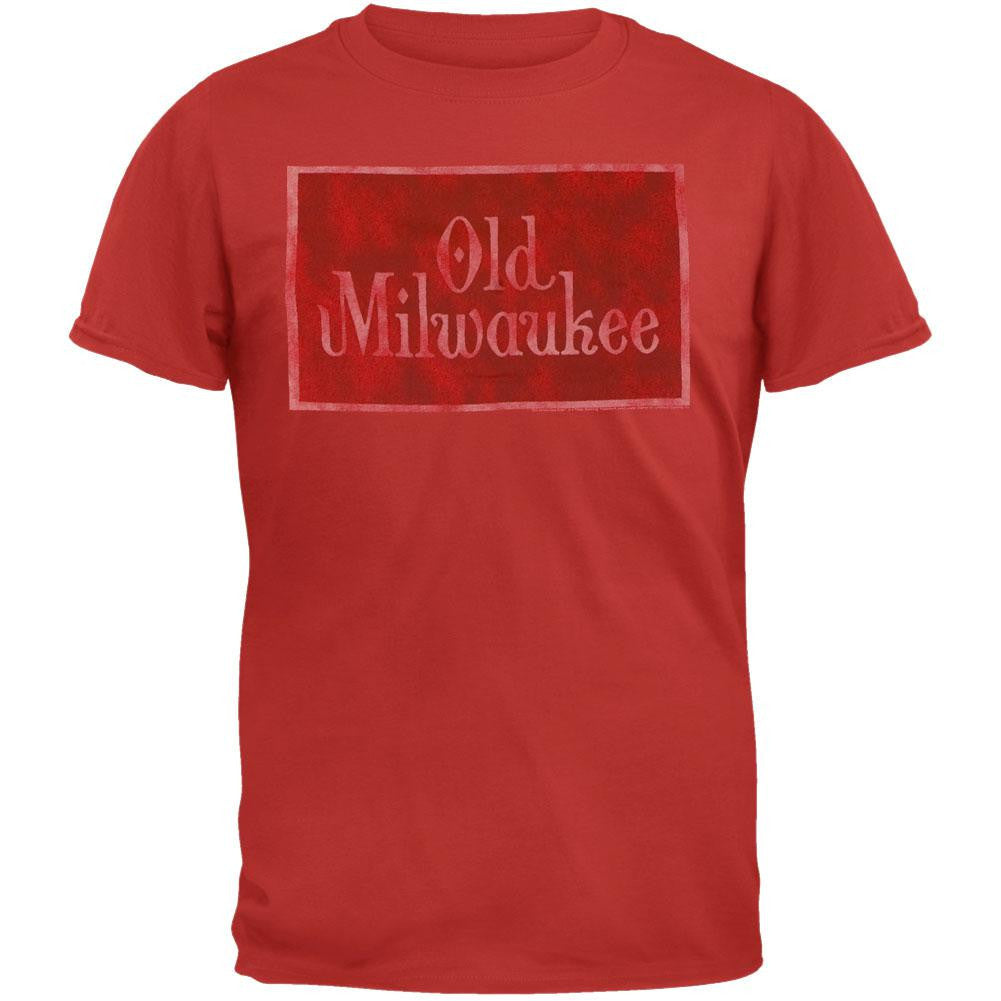 Old Milwaukee - Logo Red T-Shirt Men's T-Shirts Old Milwaukee LG Red