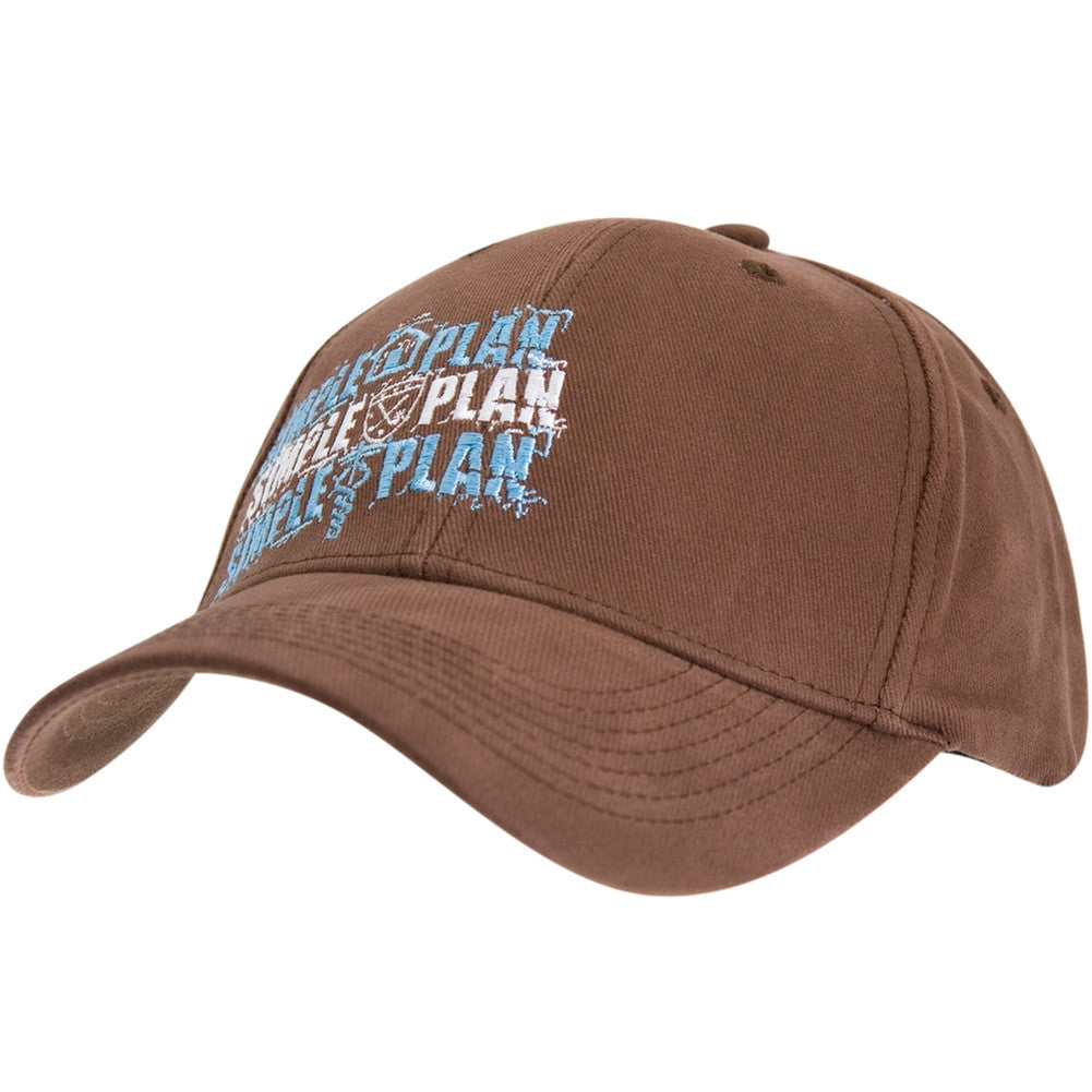 Simple Plan - 3 Crest Logo Flex-Fit Baseball Cap Fitted Baseball Caps Old Glory   