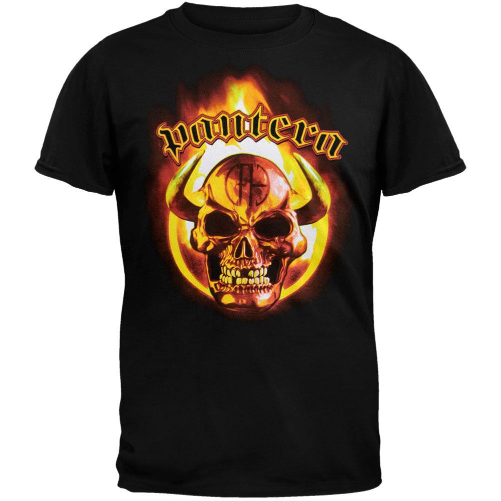 Pantera - Red Metal T-Shirt Men's T-Shirts Pantera SM Black