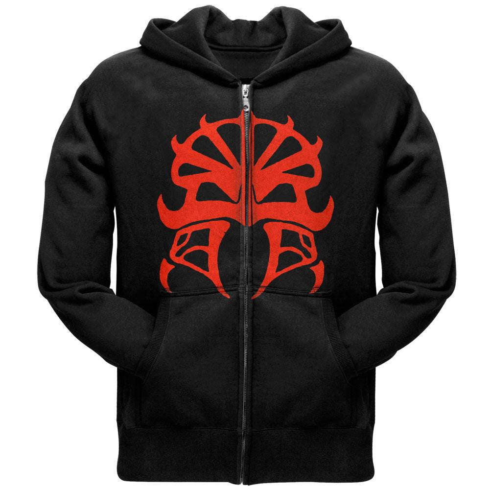 Lordi - Red Mask Zip Up Hoodie Men's Hoodies Lordi LG Black