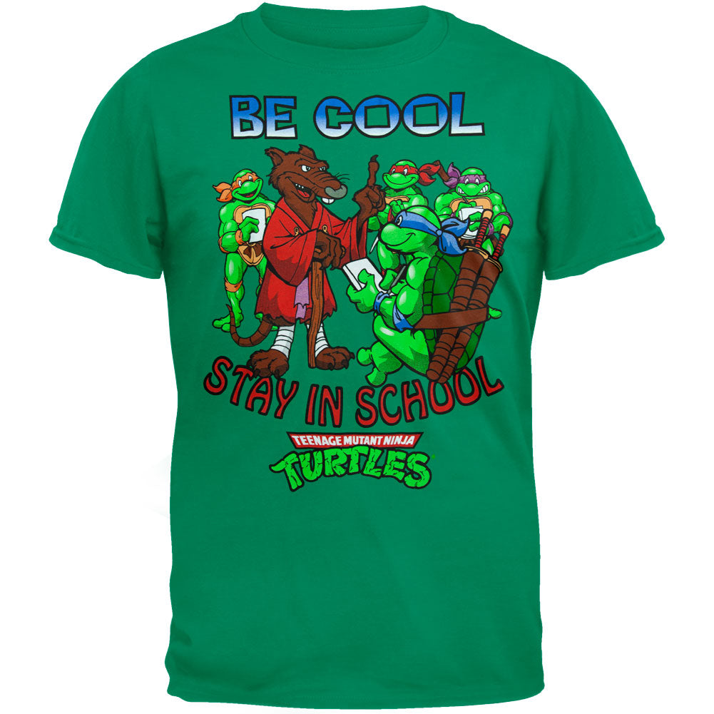 Teenage Mutant Ninja Turtles - Be Cool T-Shirt Men's T-Shirts Teenage Mutant Ninja Turtles LG Green 