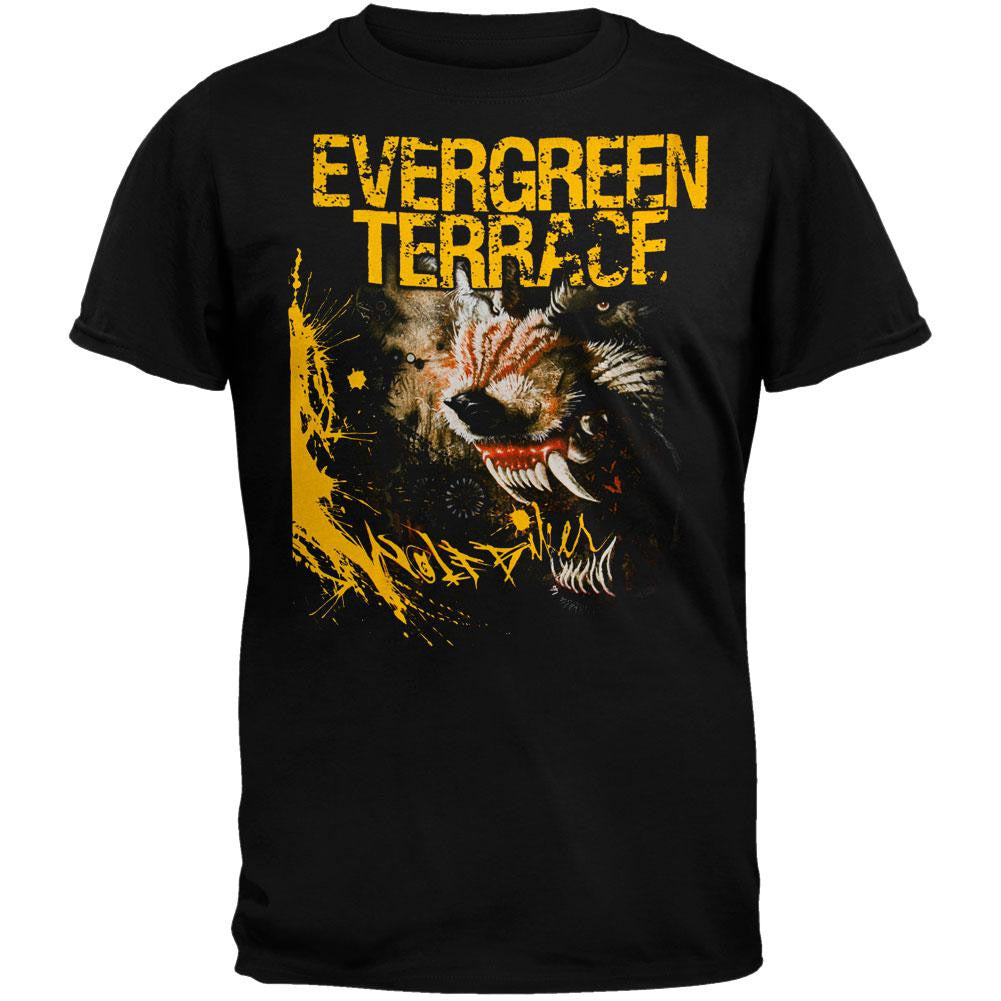 Evergreen Terrace - Wolf Biker T-Shirt Men's T-Shirts Evergreen Terrace SM Black 