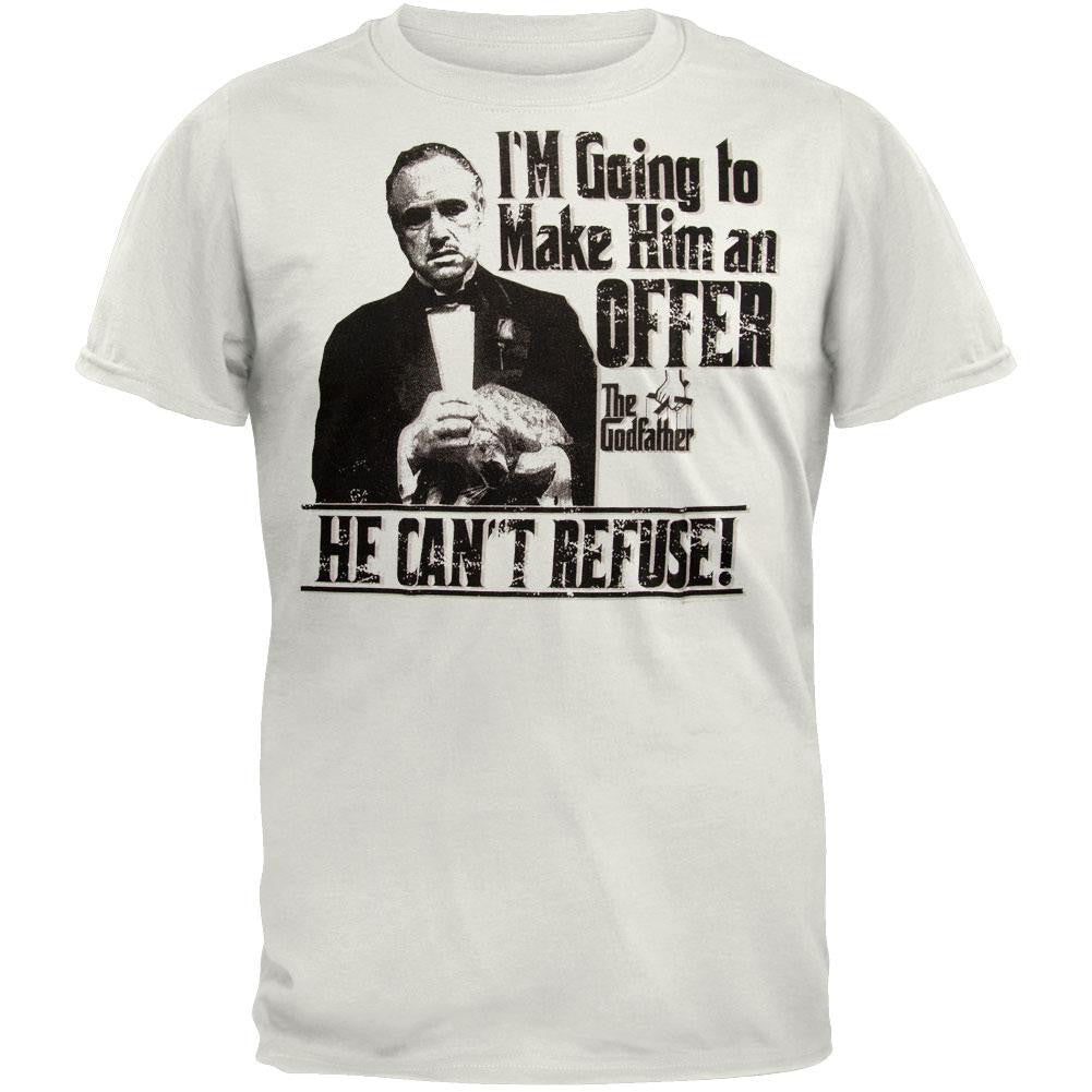 The Godfather - Make An Offer White Soft Adult T-Shirt Men's T-Shirts The Godfather 2XL White 