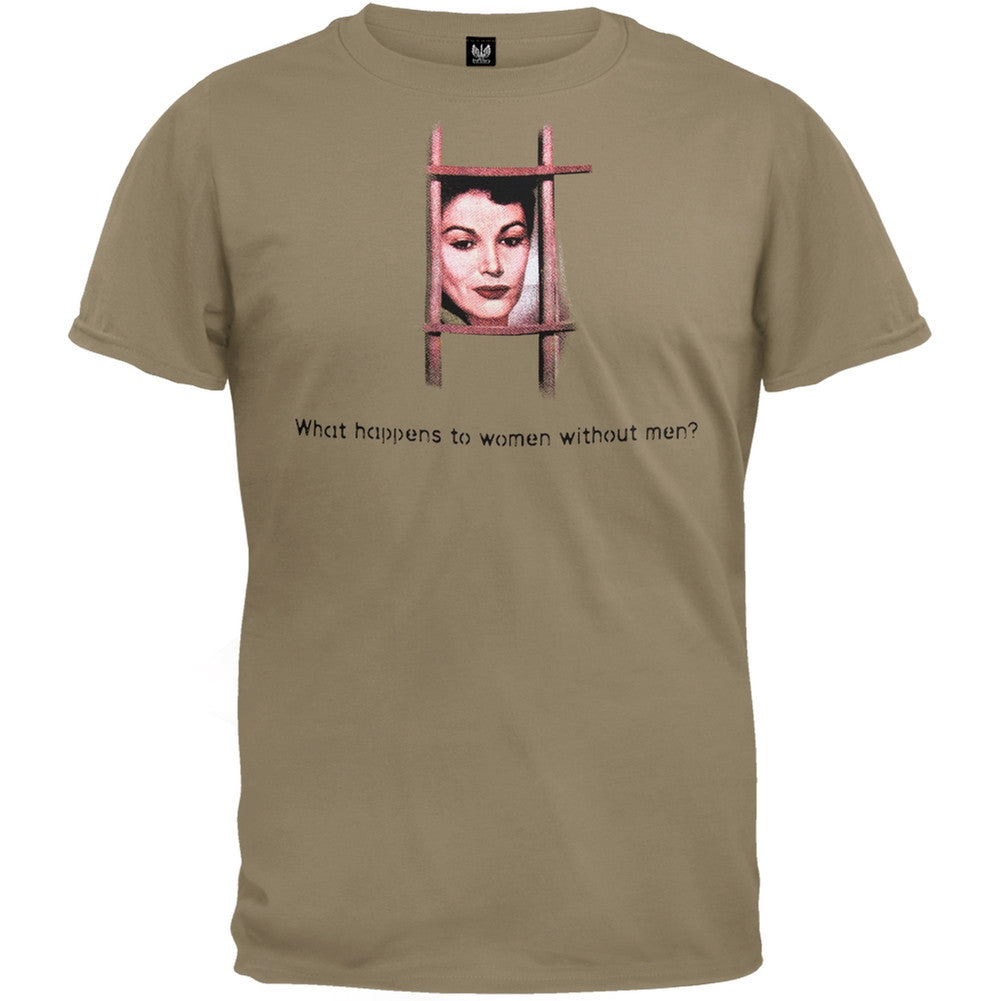 Girls In Prison - Girls Fighting T-Shirt Men's T-Shirts Girls in Prison MD Tan 