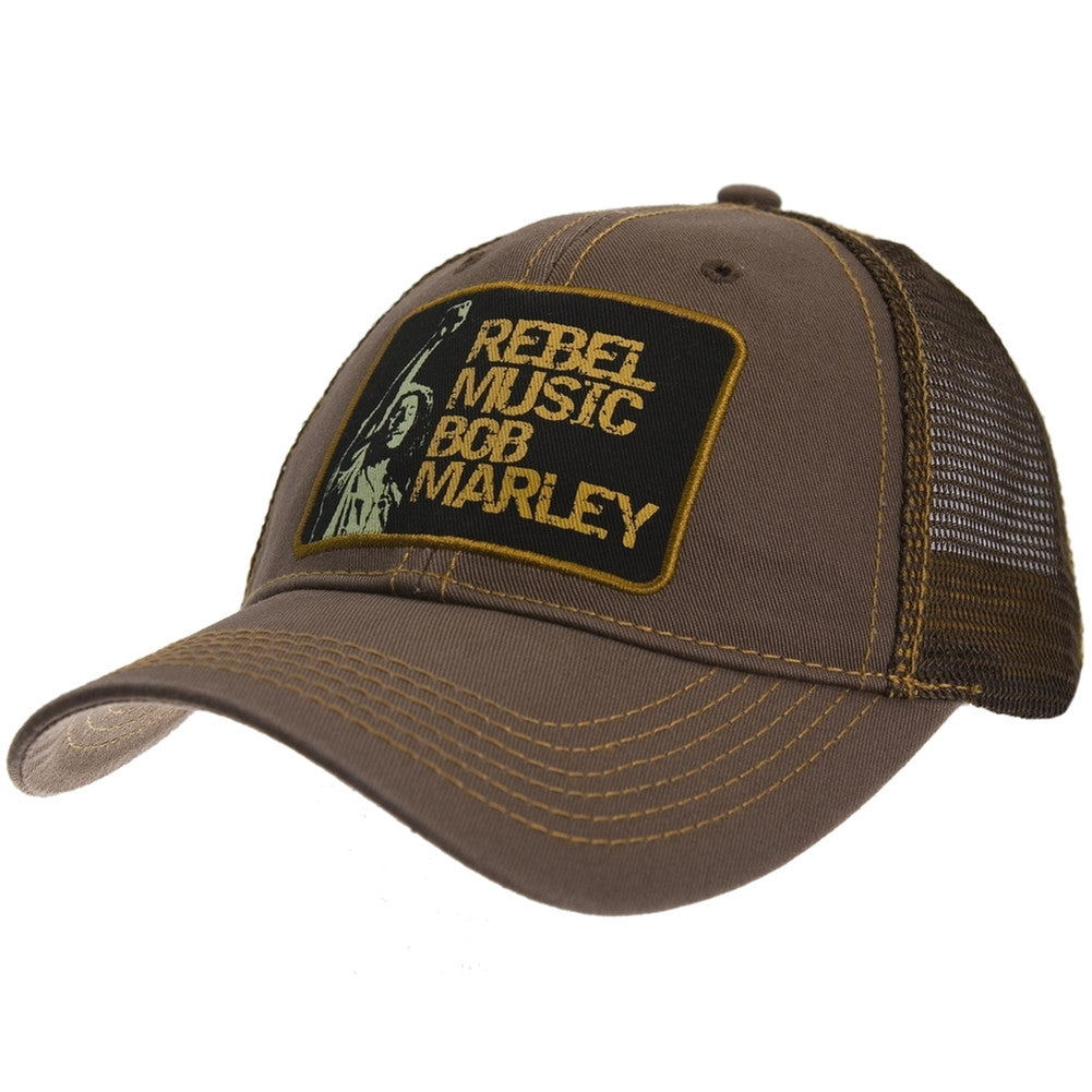Bob Marley Rebel Music Adjustable Trucker Hat Trucker Caps Old Glory OS  