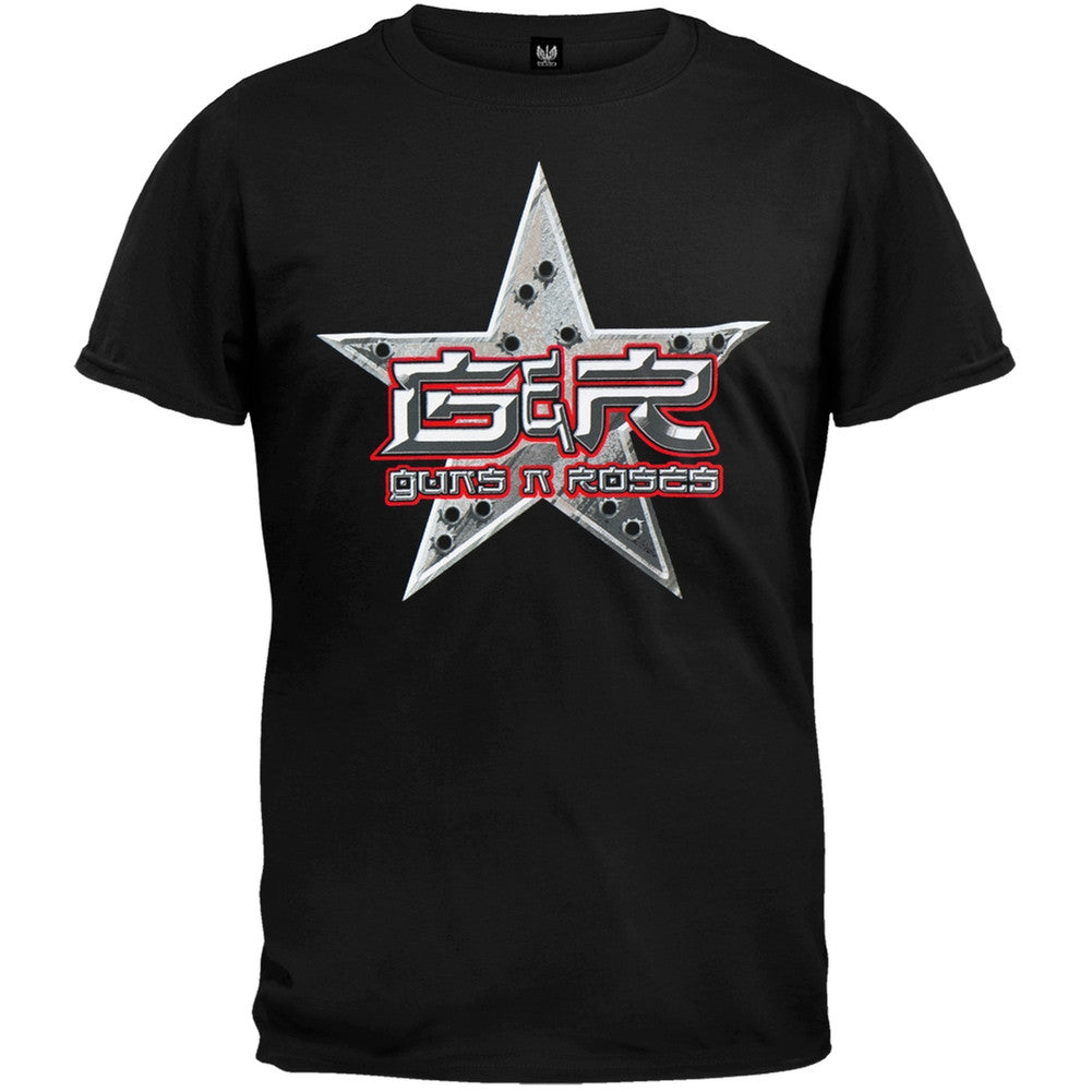 Guns N Roses - Bullet Star T-Shirt Men's T-Shirts Guns N' Roses   