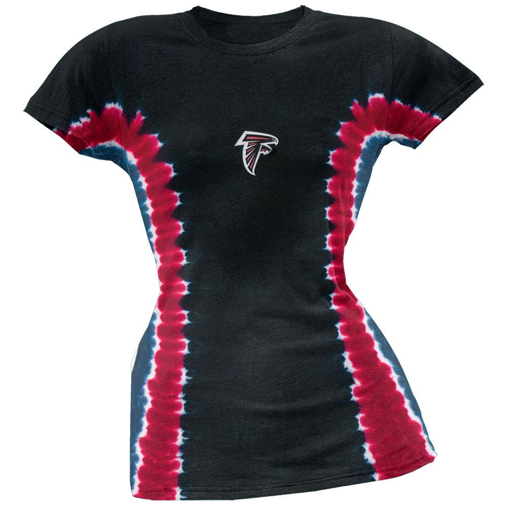 Atlanta Falcons - Team Juniors Tie Dye T-Shirt Juniors T-Shirts Atlanta Falcons SM Black 