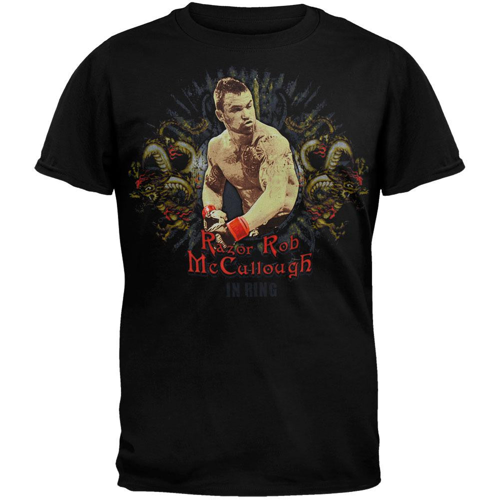 WEC - Rob Mcullough T-Shirt Men's T-Shirts MMA 2XL Black 