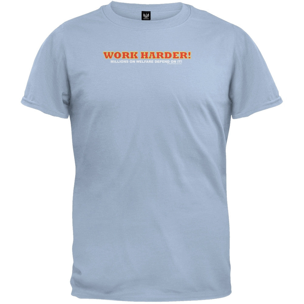 Work Harder T-Shirt Men's T-Shirts Old Glory   