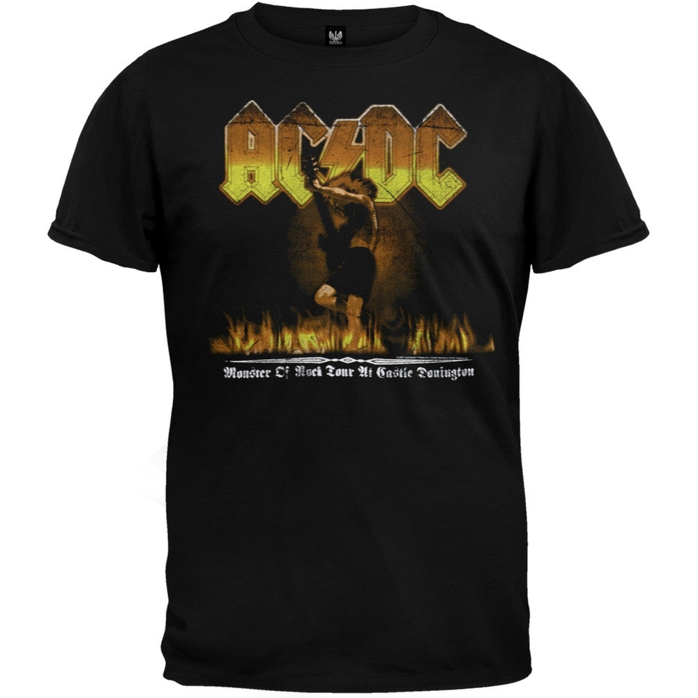 AC/DC - Angus Flaming Stage Soft T-Shirt Men's T-Shirts AC/DC   