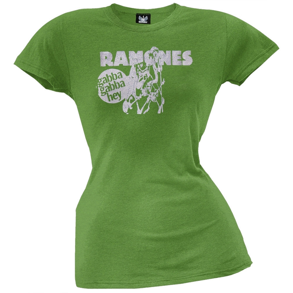 Ramones - Gabba Foil Juniors T-Shirt Juniors T-Shirts Ramones   