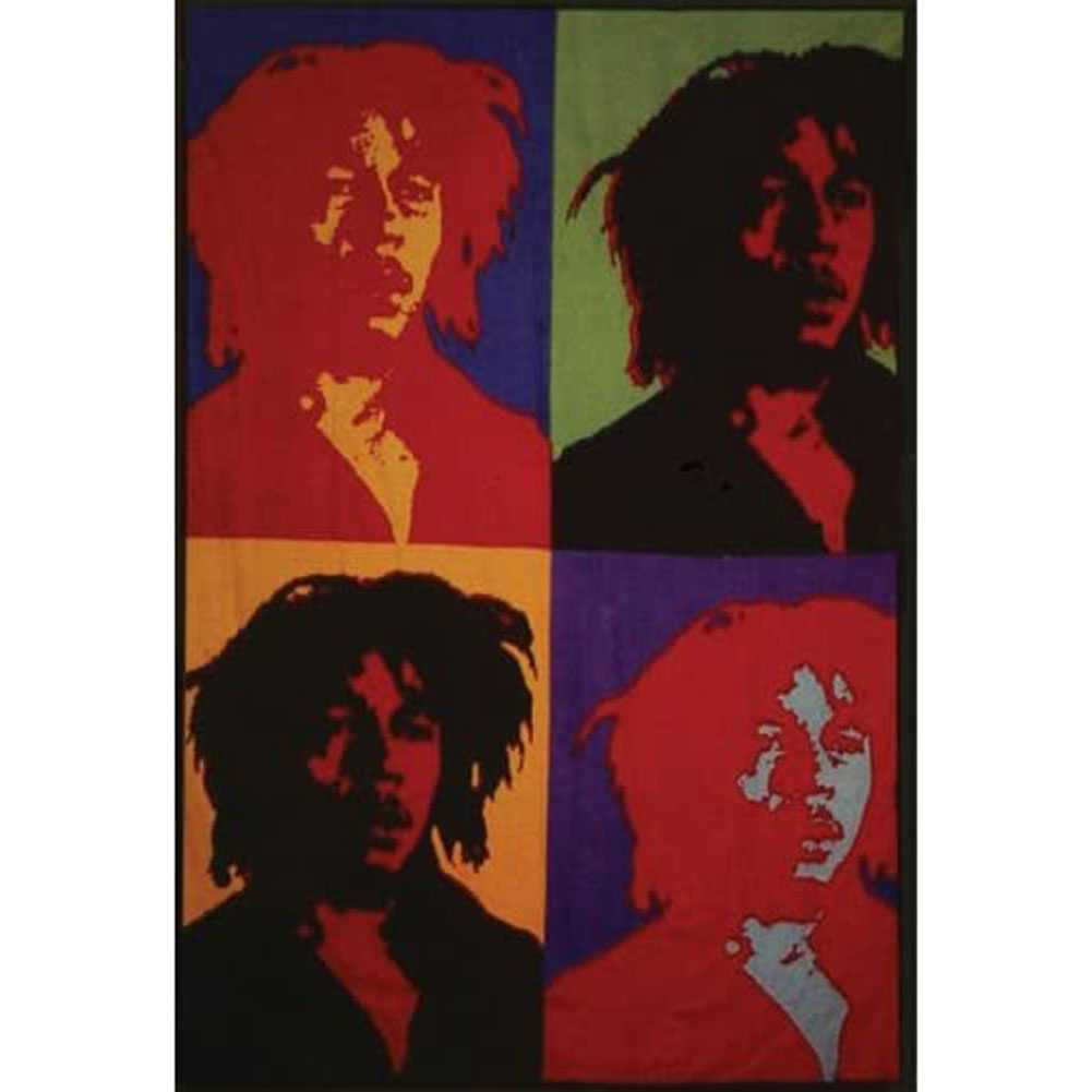 Bob Marley - Four Photo Tapestry Tapestries Bob Marley   