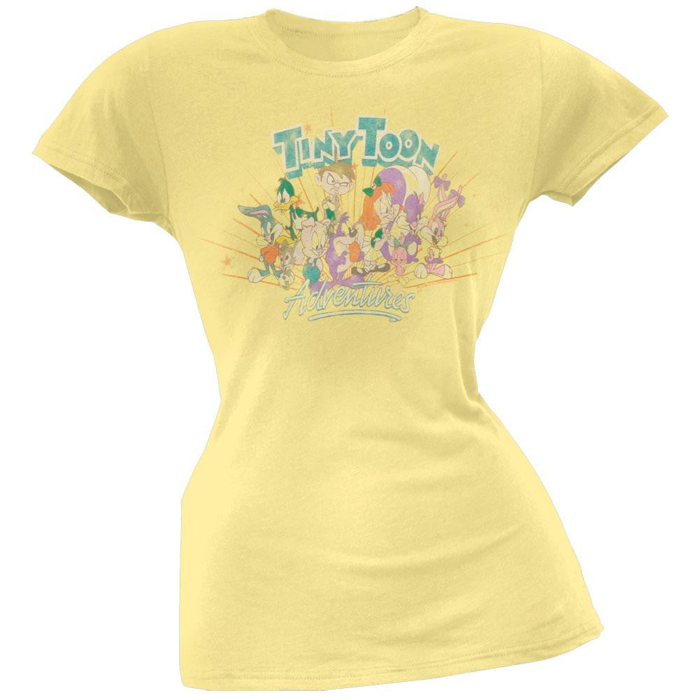 Tiny Toons - Group Juniors T-Shirt Juniors T-Shirts Tiny Toons LG Yellow 