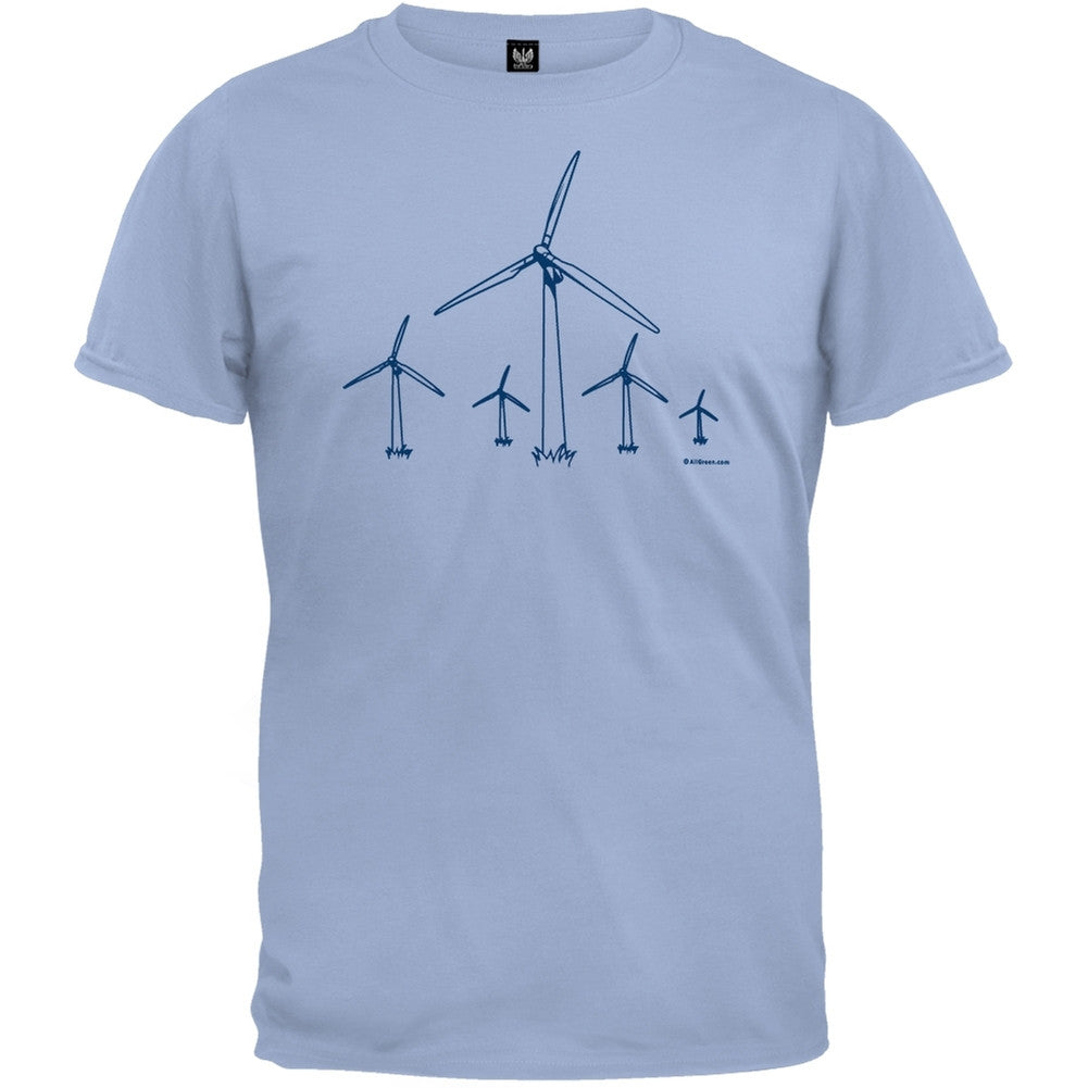 Wind Power Organic T-Shirt Men's T-Shirts Old Glory   