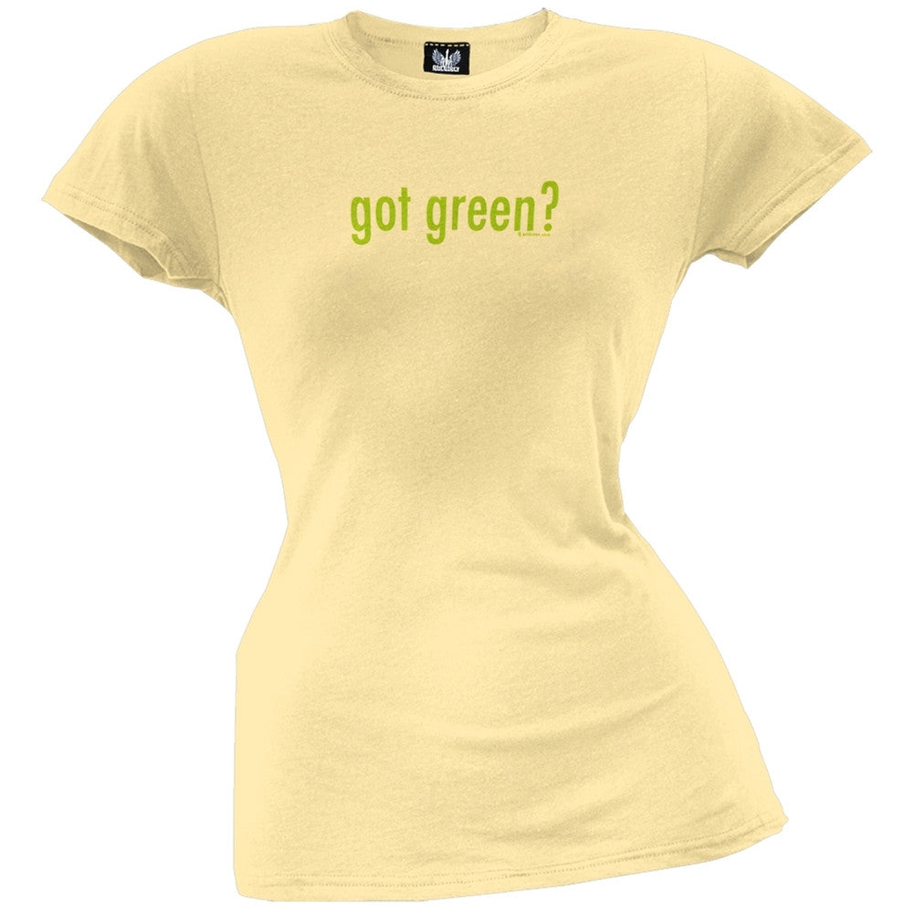 Got Green Organic Juniors T-Shirt Juniors T-Shirts Old Glory   