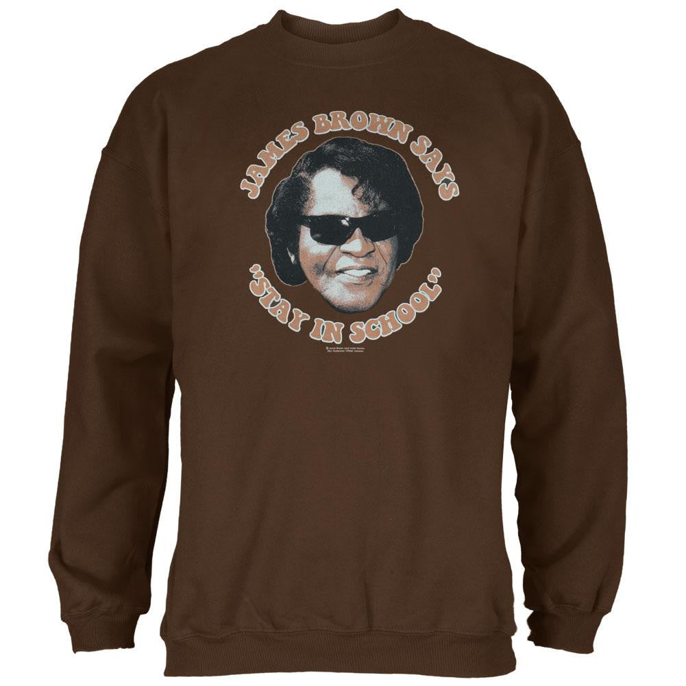 James Brown - Stay In School Sweatshirt Men's Sweatshirts James Brown LG Brown