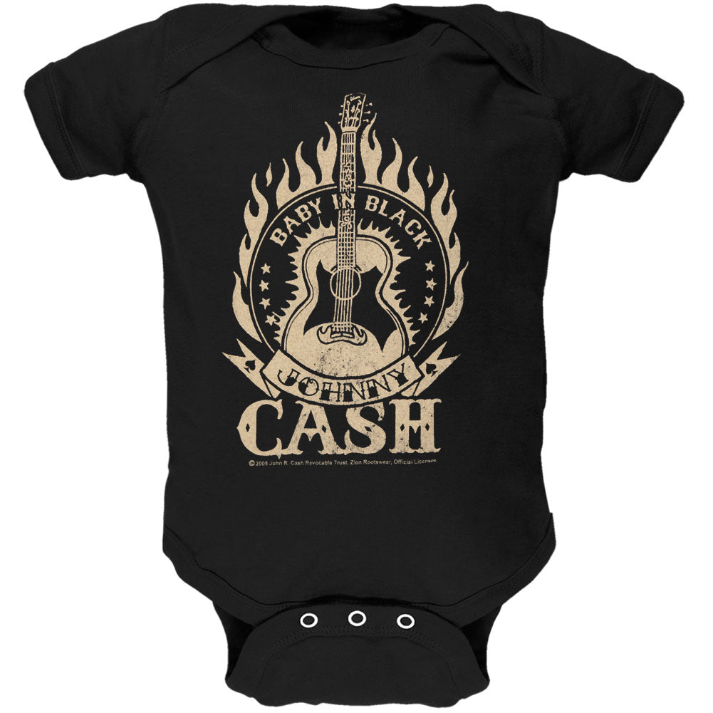 Johnny Cash - Baby In Black Baby One Piece Baby One Piece Johnny Cash 12-18M Black 