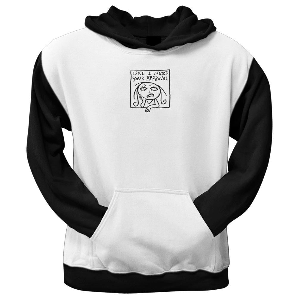 Totally True - Need Your Approval Hoodie Men's Hoodies Old Glory LG White 