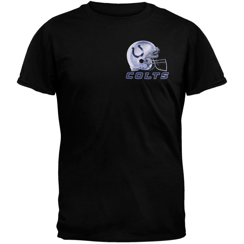 Indianapolis Colts - Sky Helmet T-Shirt Men's T-Shirts Indianapolis Colts 2XL Black 