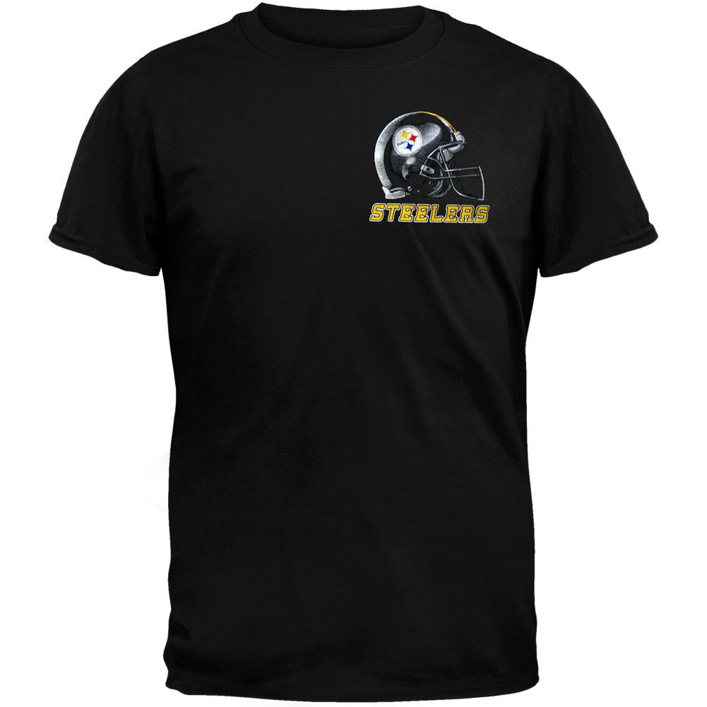 Pittsburgh Steelers - Sky Helmet T-Shirt Men's T-Shirts Pittsburgh Steelers 2XL Black 