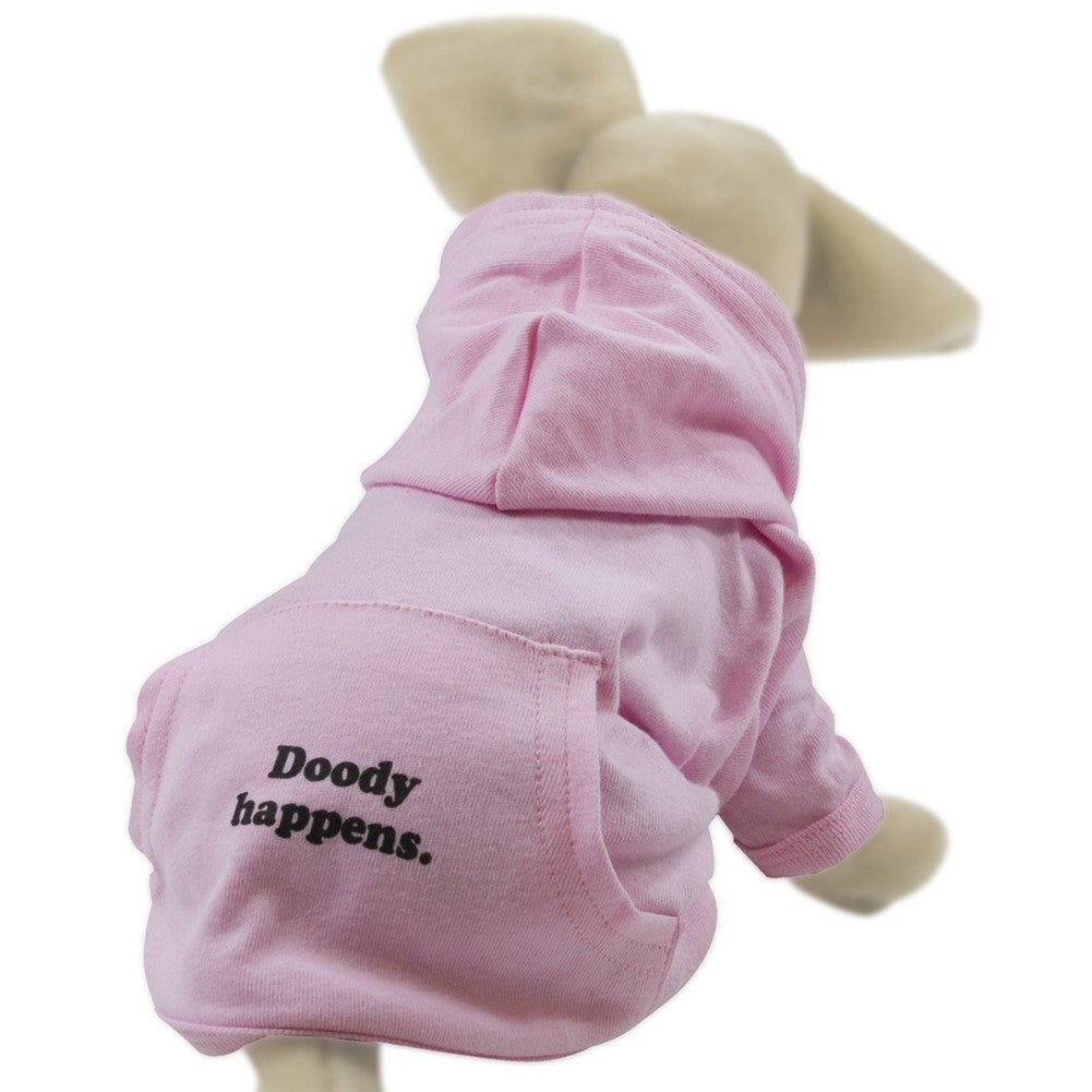 Happy Bunny - Doody Happens Doggy Hoodie Doggy Tees Happy Bunny   