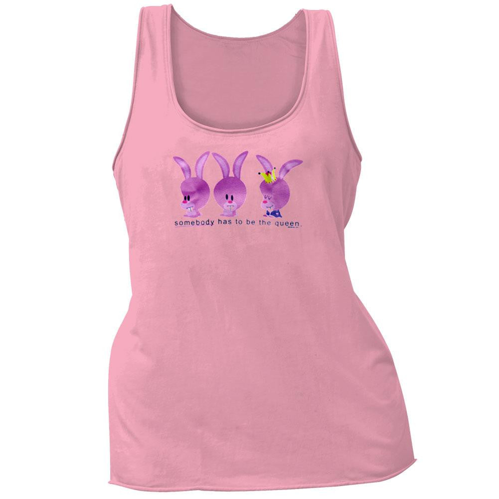 Jimmy - Somebody Has To Be Queen Juniors Tank Top Juniors Tank Tops Just Jimmy LG Pink 