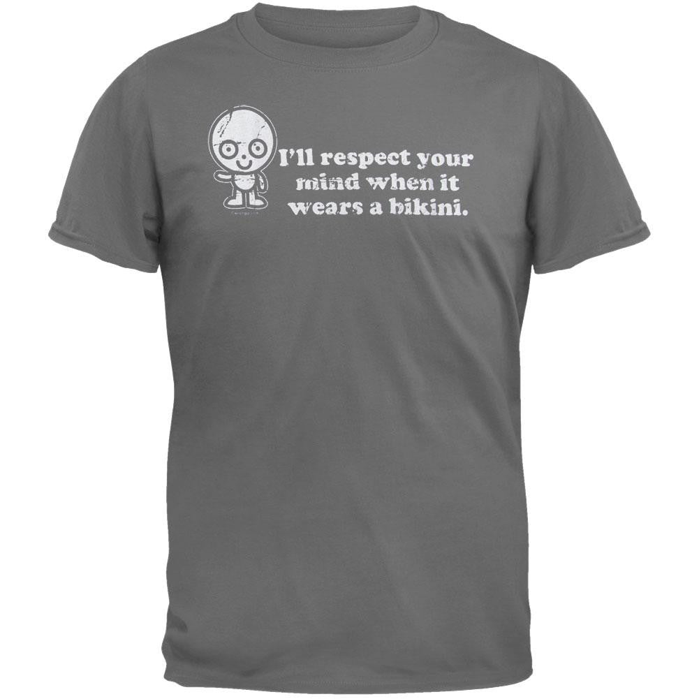 Wrongo - Respect Your Mind T-Shirt Men's T-Shirts Wrongo MD Grey 