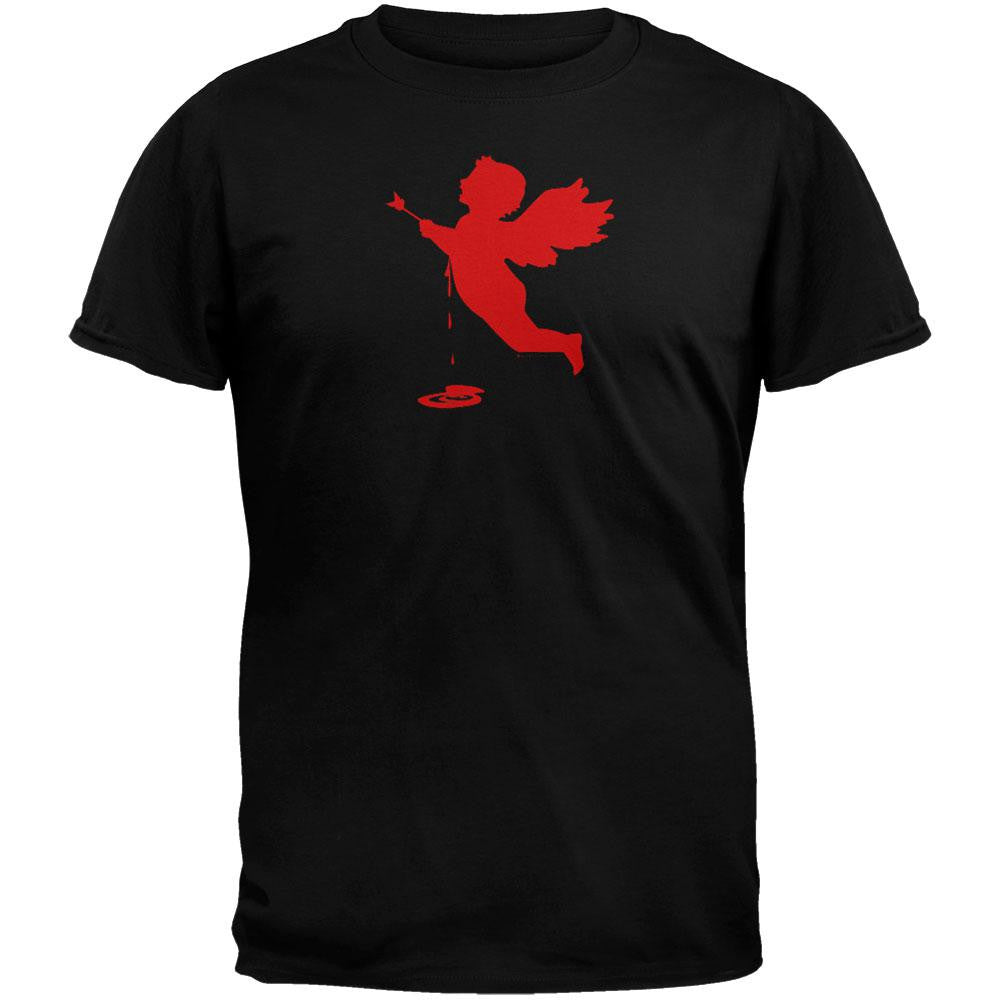 Cupid Silhouette T-Shirt Men's T-Shirts Old Glory 2XL Black 