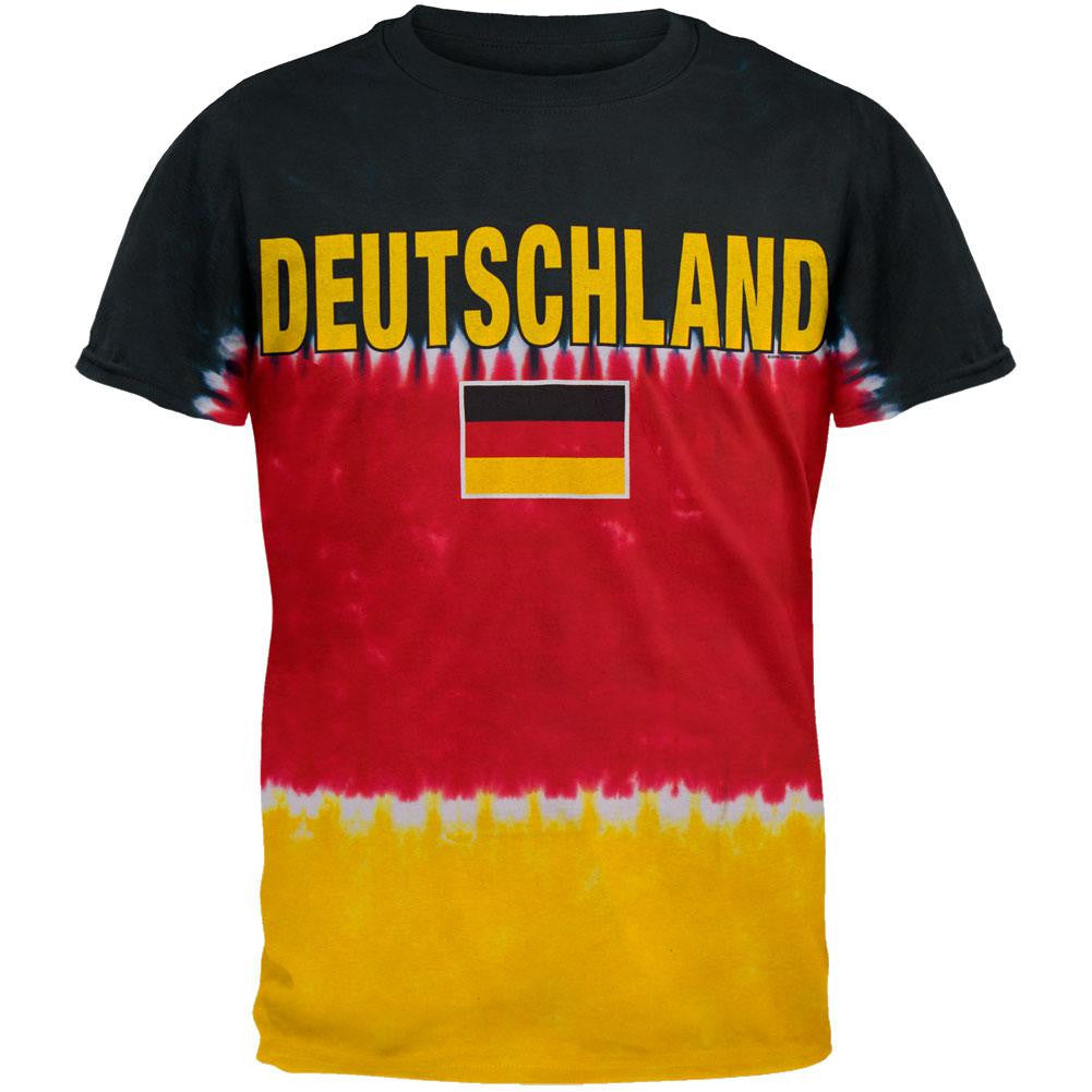 German Flag Tie Dye T-Shirt Men's T-Shirts International Flags 2XL Multi 