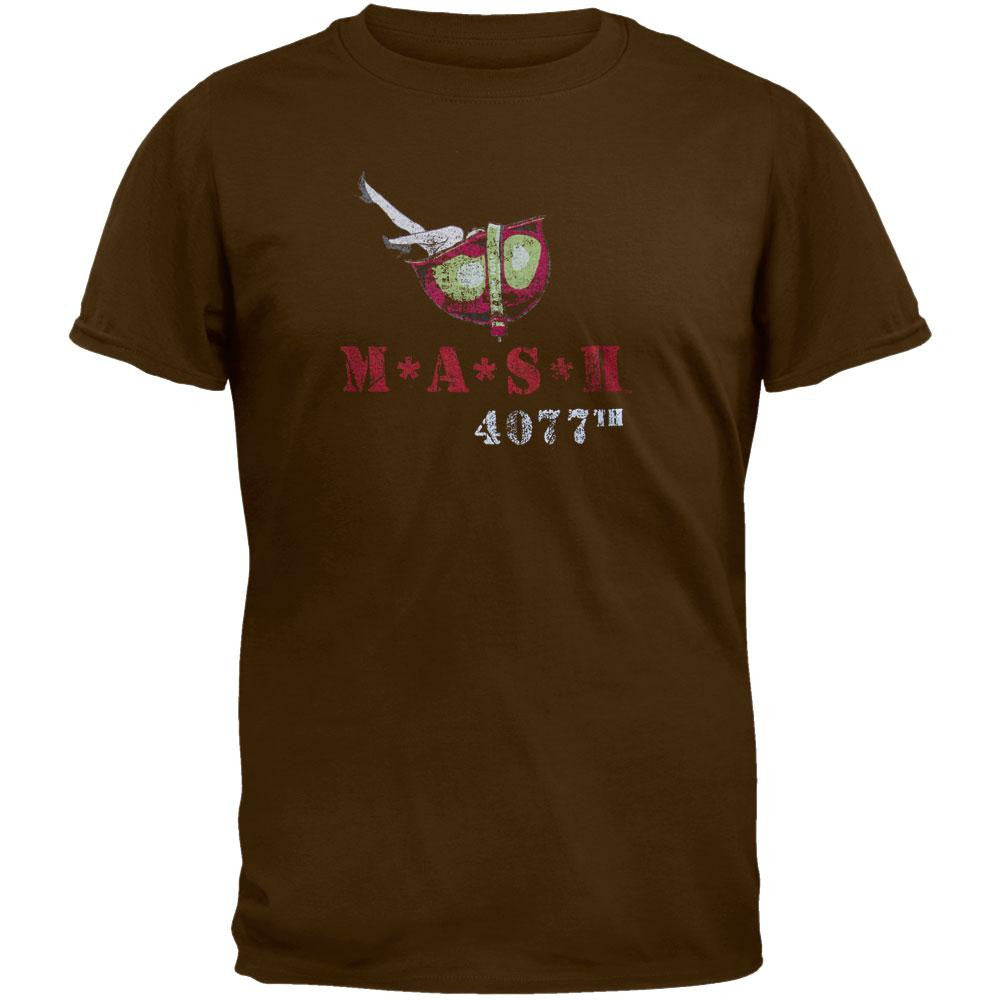 Mash - Helmet Legs T-Shirt Men's T-Shirts M*A*S*H SM Brown 