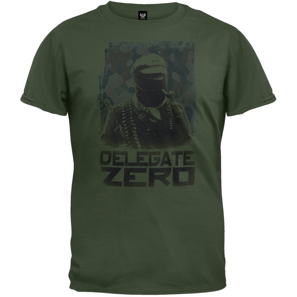 Delegate Zero - Zero Logo Adult T-Shirt Men's T-Shirts Delegate Zero   