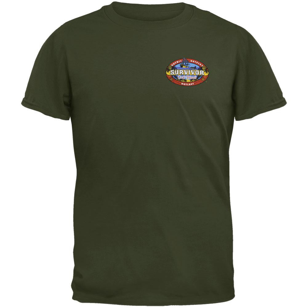 Survivor - Map Youth T-Shirt Youth T-Shirts Survivor SM Green 