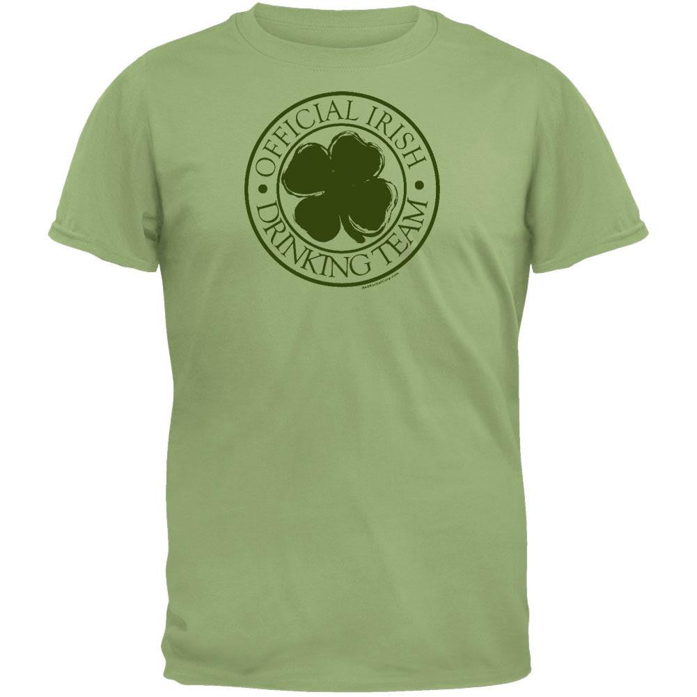 Irish Drinking Team Seal T-Shirt Men's T-Shirts Old Glory 2XL Green 