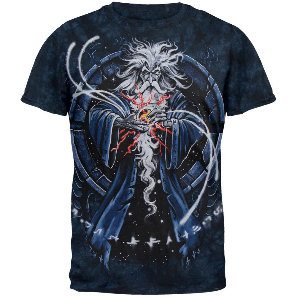 Wizard Orb Two T-Shirt Men's T-Shirts Old Glory 2XL Black 