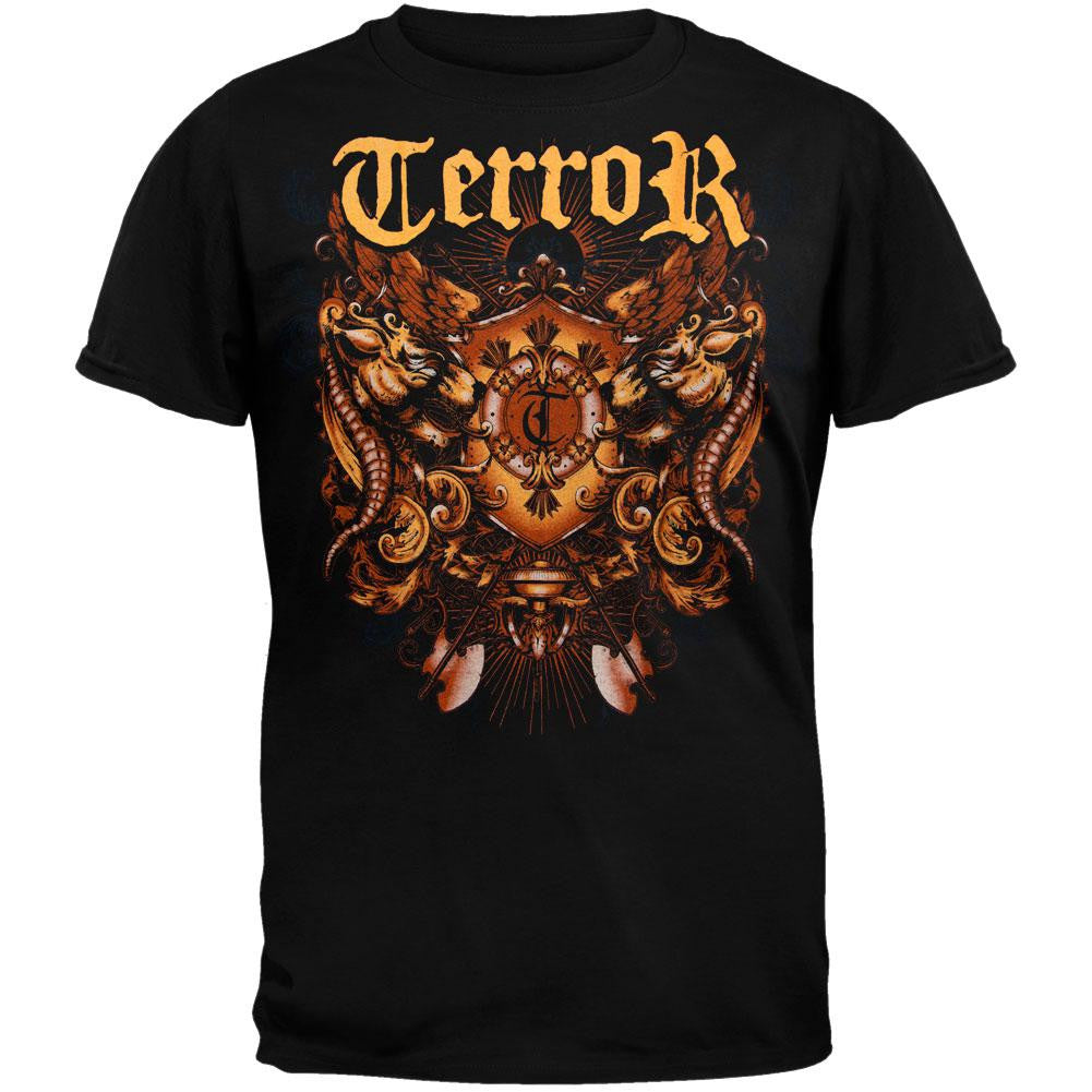 Terror - Devils Crest T-Shirt Men's T-Shirts Terror SM Black 