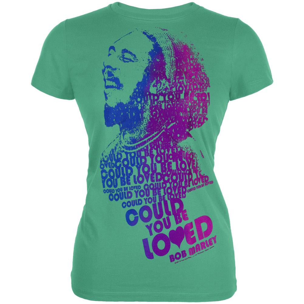 Bob Marley - Loved Juniors T-Shirt Juniors T-Shirts Bob Marley SM Green 