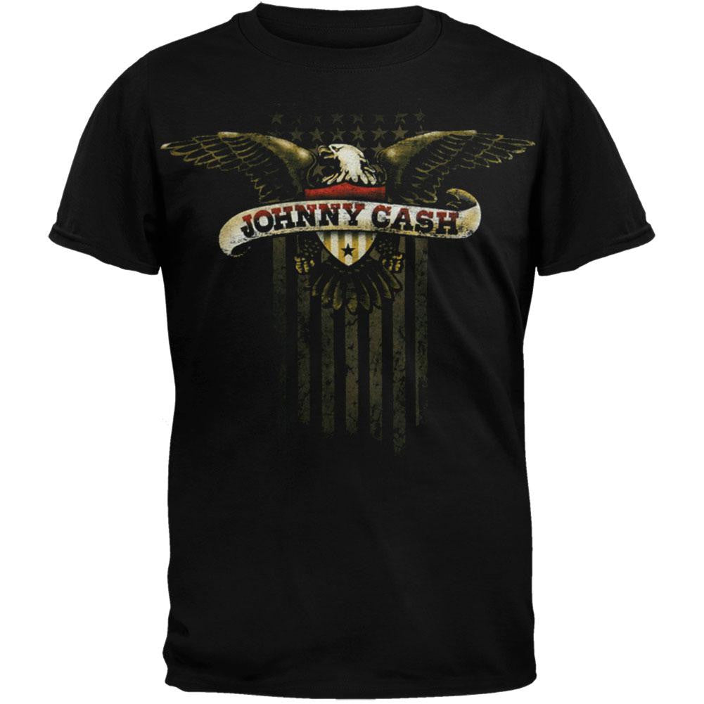 Johnny Cash - Cash Eagle T-Shirt Men's T-Shirts Johnny Cash 2XL Black 