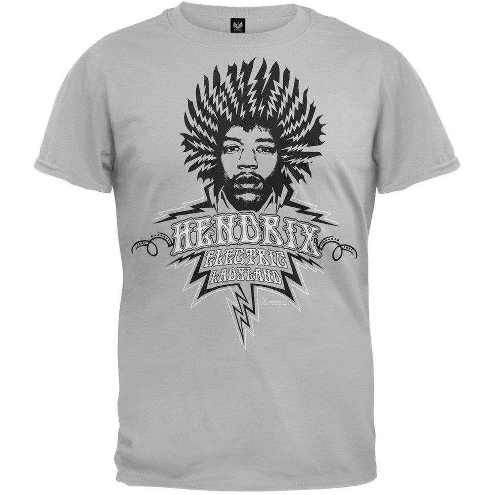 Jimi Hendrix - Electric Ladyland Soft T-Shirt Men's T-Shirts Jimi Hendrix SM Grey 