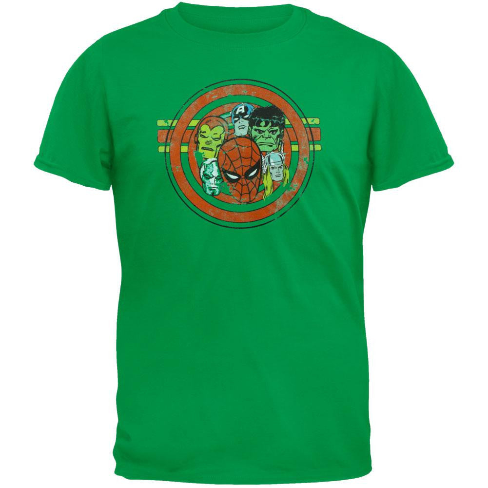 Marvel Heroes - Heroes Rock Soft T-Shirt Men's T-Shirts Marvel 2XL Green 