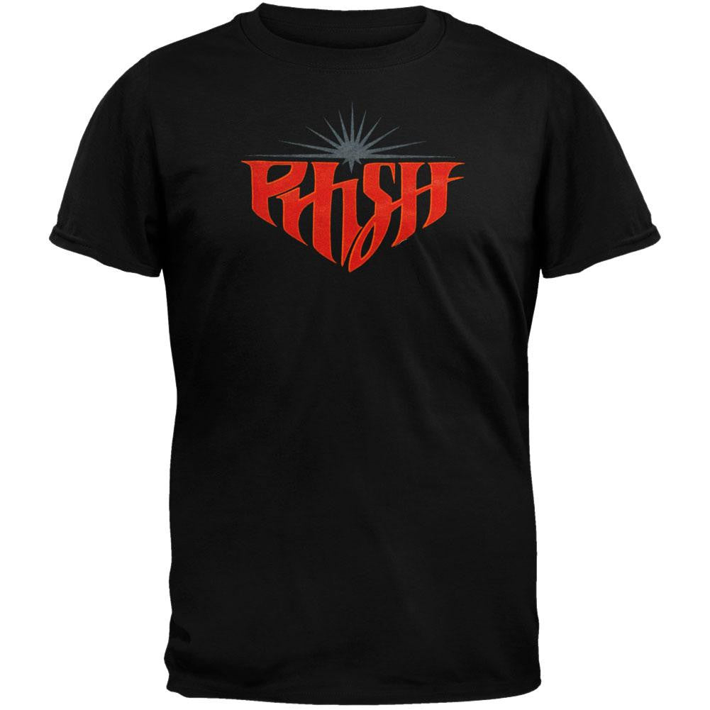 Phish - Crest Black Mens T-Shirt Men's T-Shirts Phish SM Black 