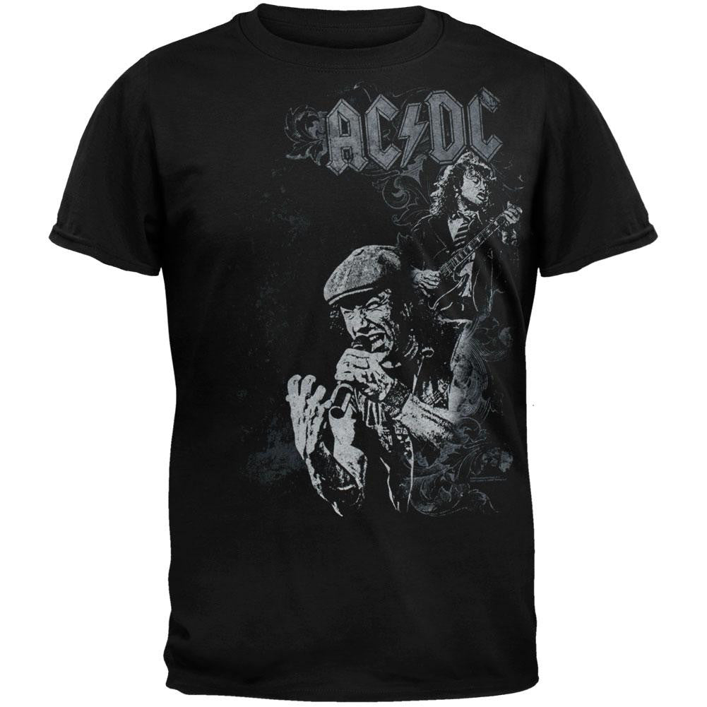AC/DC - Shoot To Thrill Black Short Sleeve T-Shirt Men's T-Shirts AC/DC SM Black 