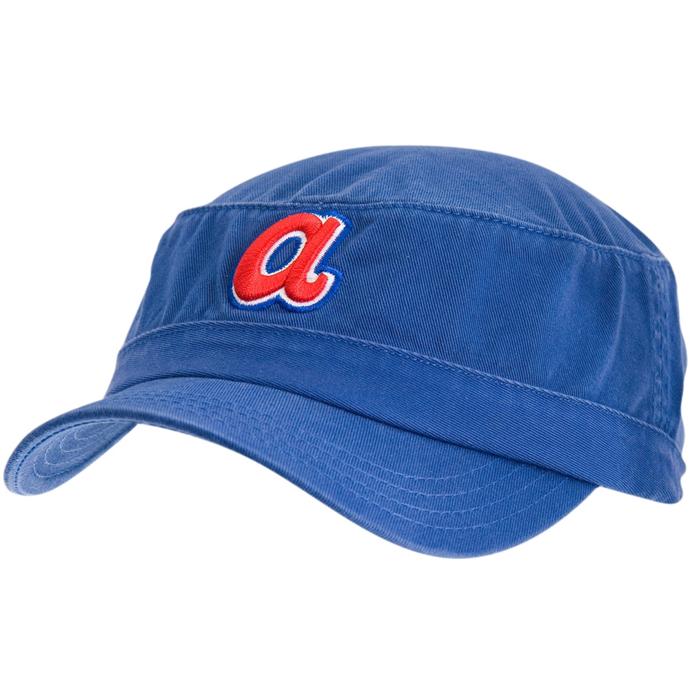Atlanta Braves Cooperstown Collection Scattered Logos Fitted Hat