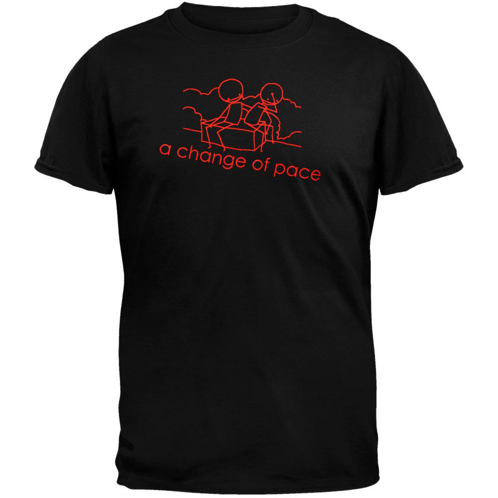 A Change Of Pace - Stick Figures T-Shirt Men's T-Shirts A Change of Pace XL Black 