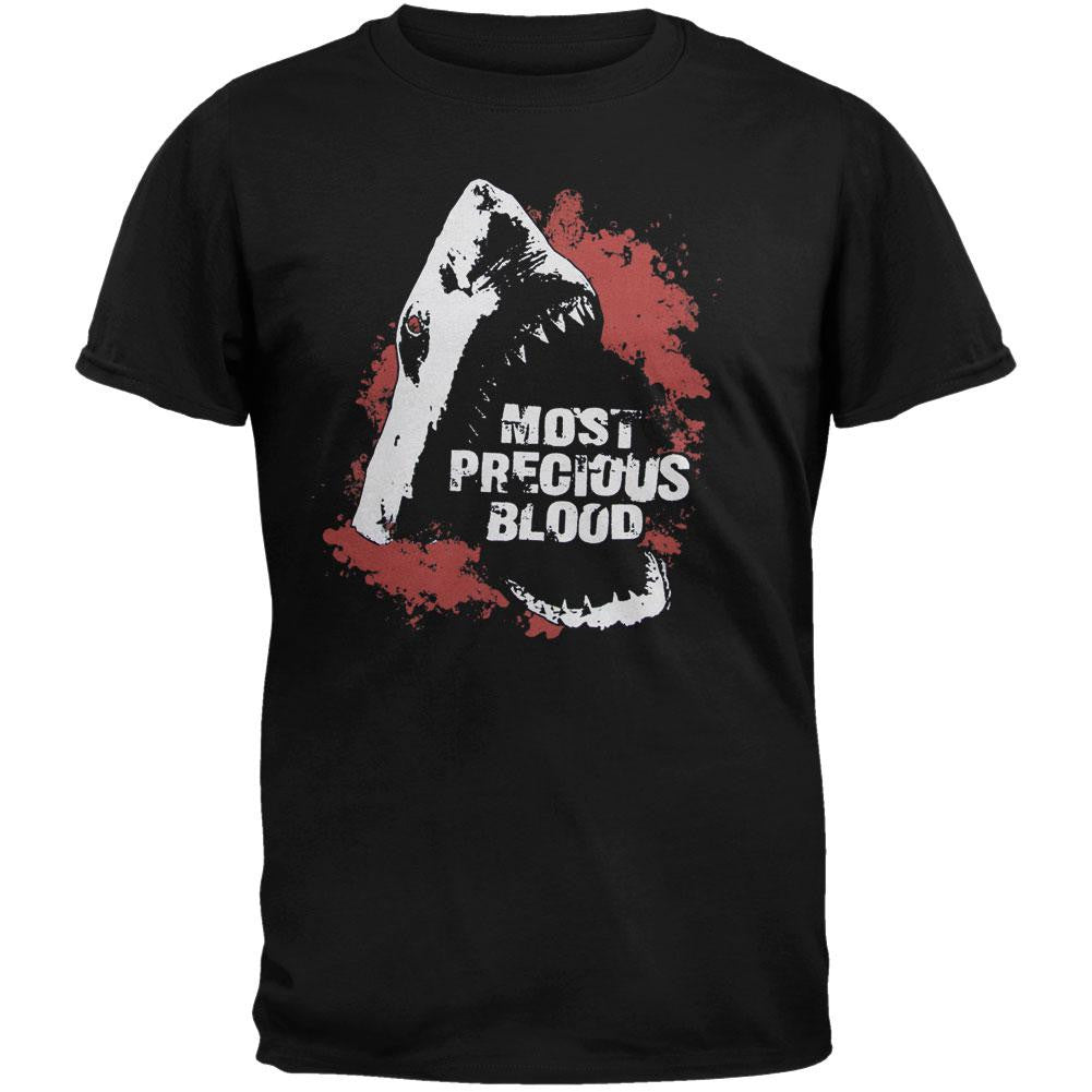 Most Precious Blood - Shark T-Shirt Men's T-Shirts Most Precious Blood MD Black 