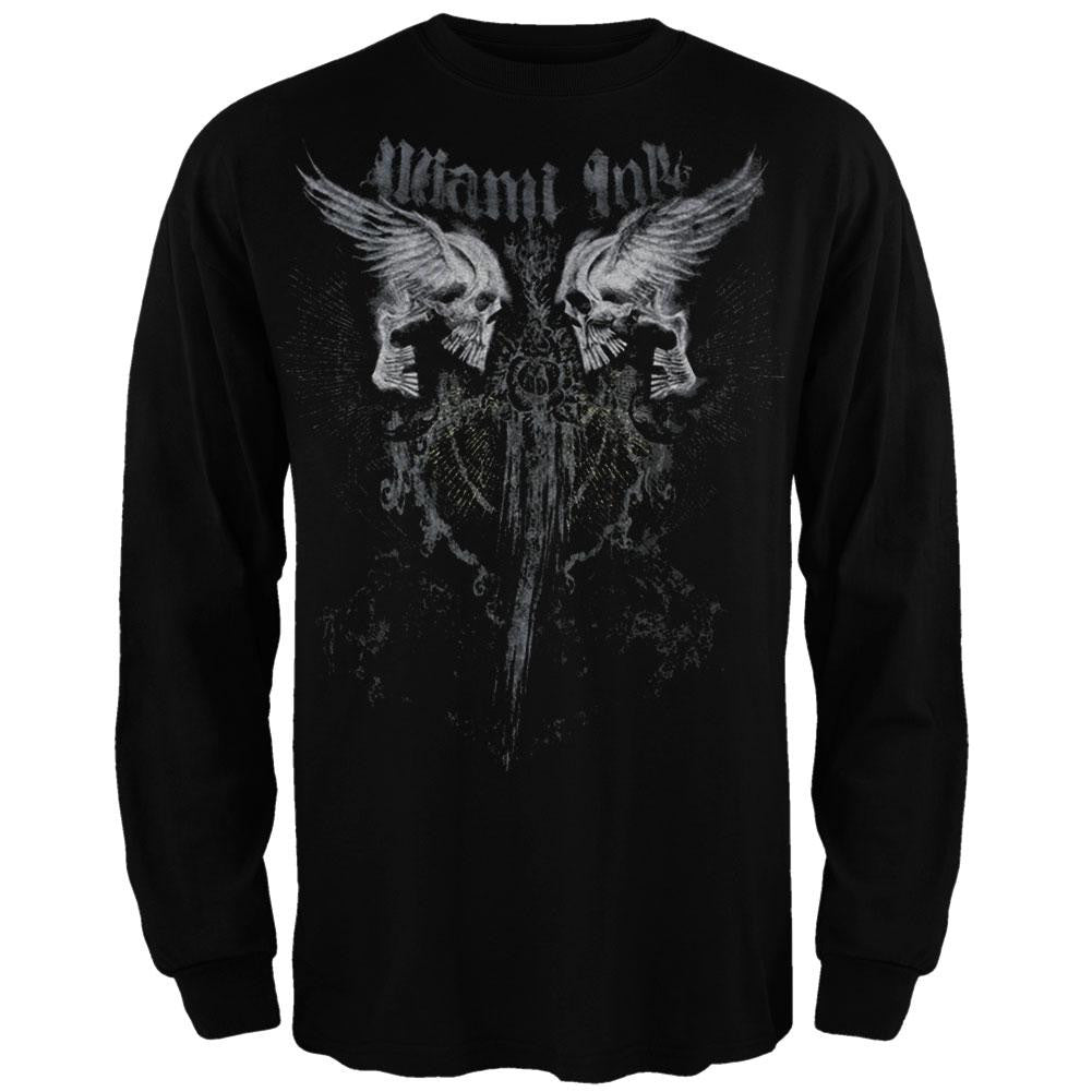 Miami Ink - Dragged Long Sleeve T-Shirt Men's Long Sleeves Miami Ink SM Black 