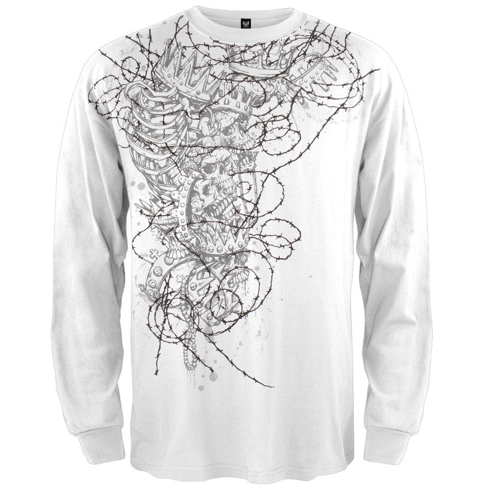 Rapscallion - Skulls On A Wire Long Sleeve T-Shirt Men's Long Sleeves Old Glory   