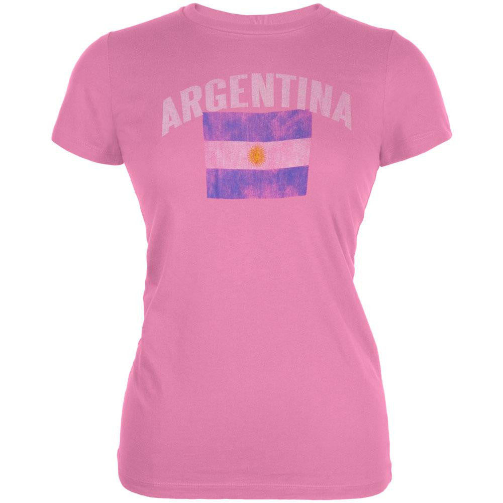 Argentina Royal Juniors Soccer T-Shirt Juniors T-Shirts FIFA LG Pink 