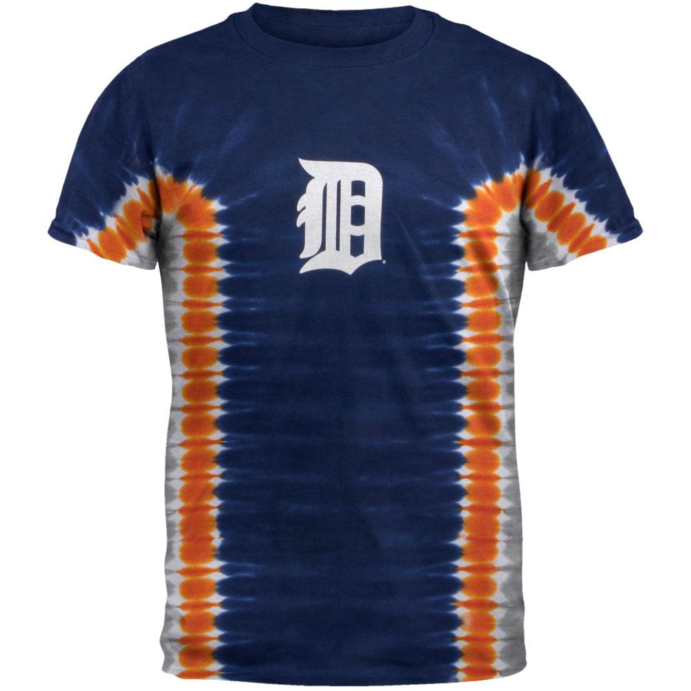 Men's Detroit Tigers Navy/Orange Solid V-Neck T-Shirt