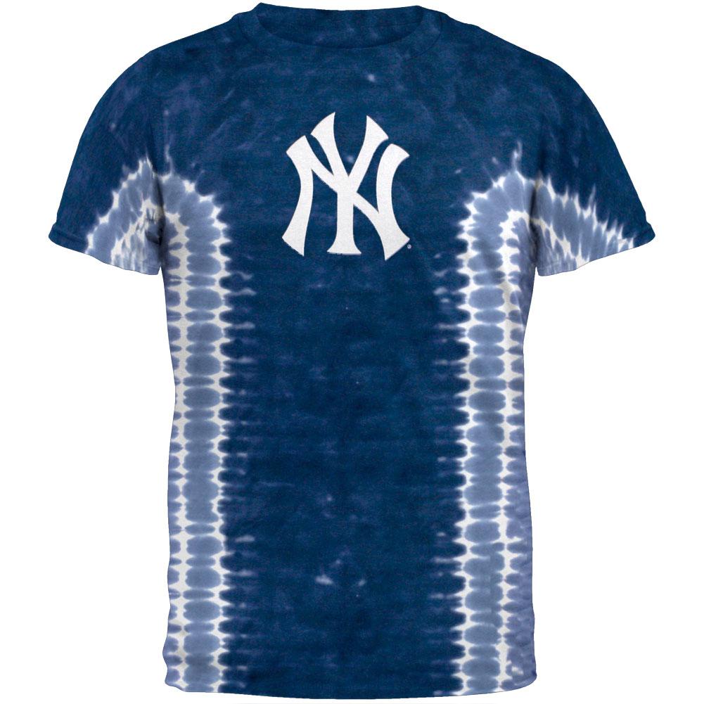 New York Yankees - Johnny Damon #18 Tie Dye T-Shirt Men's T-Shirts New York Yankees 2XL Blue 