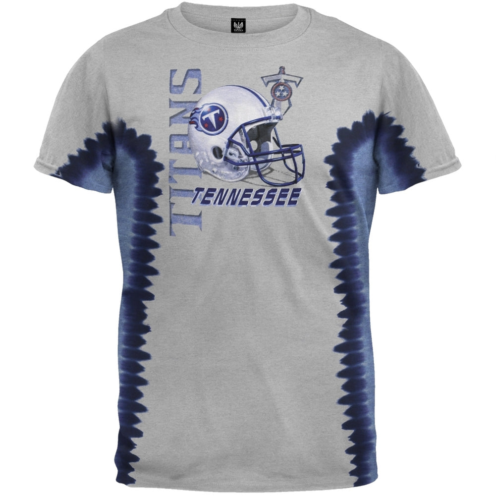 Tennessee Titans - Helmet Tie Dye T-Shirt Men's T-Shirts Tennessee Titans 2XL Grey 